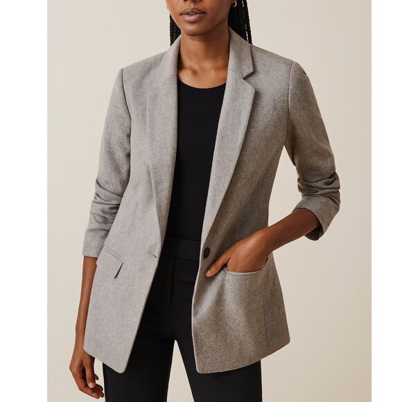 Express Jackets & Blazers - Express Single Button Blazer Jacket Gray